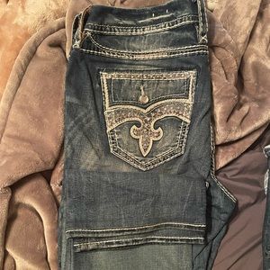 Like New Rock Revival Bootcut Jeans Size 34